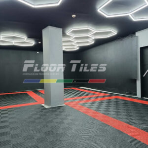 Επαγγελματικό Πλαστικό PVC πλακάκι Μαύρο Floortiles IFS